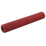 Rohoman 99.9998cm H x 984.3cm W Red Metal Wire/Mesh Fence