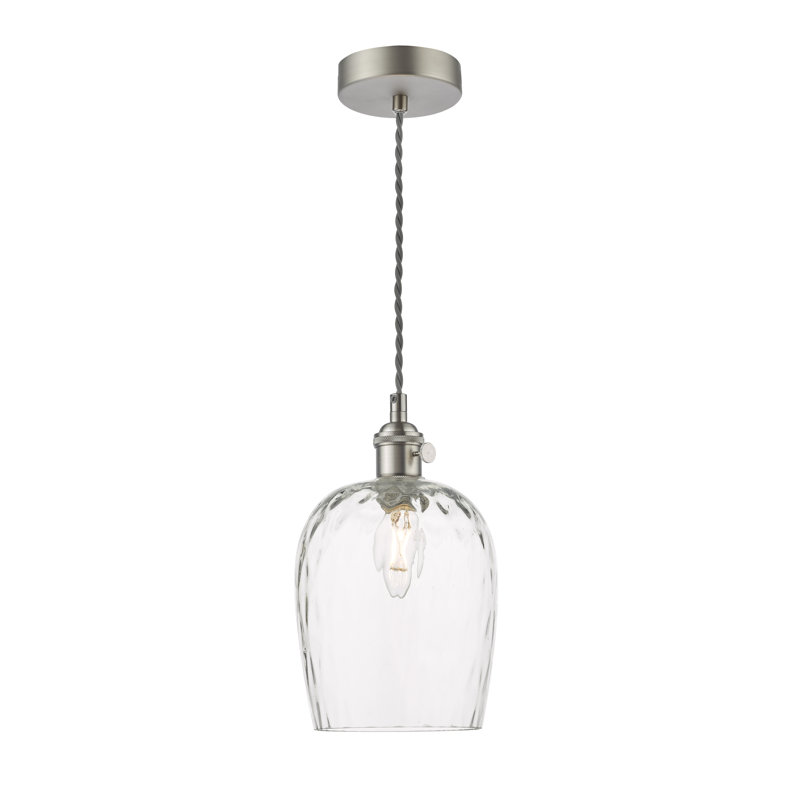 1 - Light Pendant, Antique Chrome