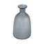 Glass Vase with Vertical Ribbed Detailing and Round Stopper Accent Aligned to Coastal Trend for Modern Decorative Display in Contemporary Interior Settings.-22520068-8510864