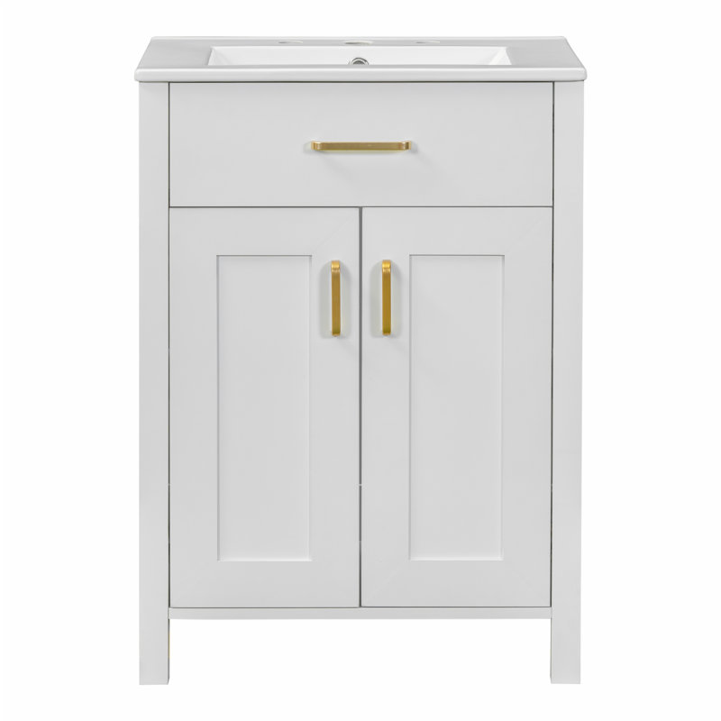 Ensemble de meuble-lavabo 24 po avec lavabo en céramique