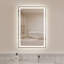 Miroir de salle de bain rectangulaire à DEL sans cadre-2078900520