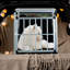 Boîte de transport en aluminium, chats, dimensions, noir et argent, facile à installer, stable à déplacer, teinture
