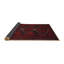 Tapis traditionnel rouge / noir Lamentin-772810012