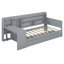 Lit de jour en bois avec 3 tiroirs, ports USB et bureau-487529446-487529440
