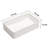 White Ceramic Bathroom Vessel Sink 21"X14" - Modern And Sleek With Acid Resistance Quality Contemporary Classic Design Stain Easy Maintenance Smooth Finish Low Water Absorption