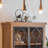 Classic Do Old Solid Wood Iron Bookcase