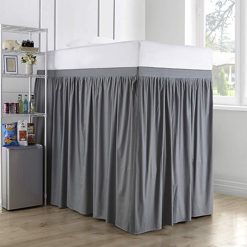 Tailored Wrap Around Bed Skirt, Slate Grey, Twin XL