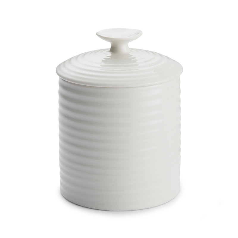 Sophie Conran, White - Storage Jar, 10.8cm H x 10.2cm W x 10.2cm D