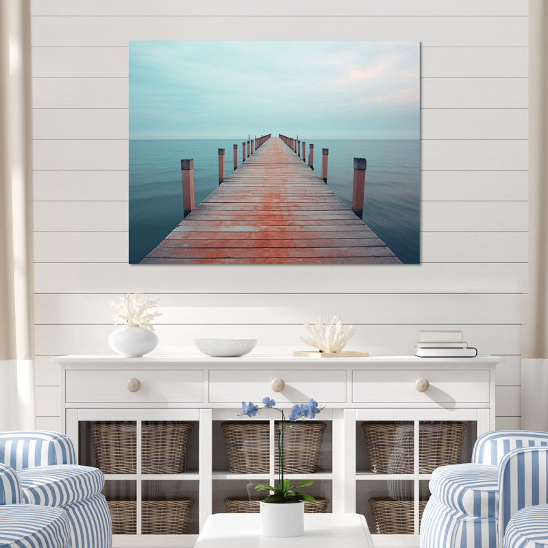 Tiphonnet Pier To Infinity II sur toile, H 24 po x l 32 po x P 1 po, Toile tendue