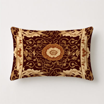 Opulent Scroll Indoor And Outdoor Throw Pillow