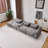 Boneless 104" Wide Modular Sectional Sofa In Soft Chenille Fabric Large Cloud Couch-1208401352