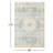 Sera Oriental Denim/Fog Area Rug-1930957285