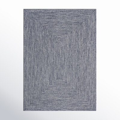 Amei Blue Hand-Braided Outdoor Rug