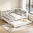 Wooden Full Size Daybed With Twin Trundle, Storage Shelf, And USB Charging Ports For Modern Living