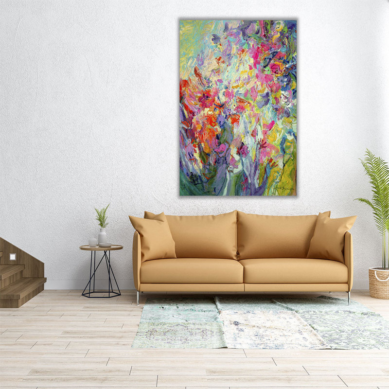 «Bold Flourish I», reproduction d'art sur toile, H 48 po x l 32 po