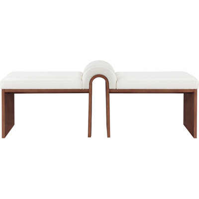 Delphine Vegan Leather Bench