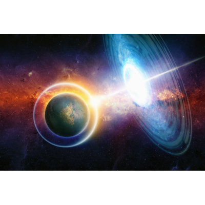 War In Space by Ig0rZh - Wrapped Canvas Print
