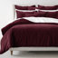 Ensemble de housse de couette en velours de couleur unie 8 pièces Cascade-98194598-98194605