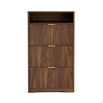 Shoe Cabinet Storage Hidden Shoes Storage Cabinet With 3 Flip Drawers, Tall Free Standing Shoe Organizer Rack