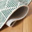 Demetrius Geometric Handmade Tufted Dark Green/Ivory Area Rug-138902619