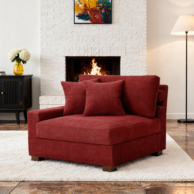 Milbrey Armchair with Cushioned Back