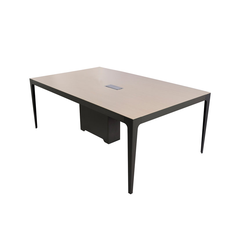 Table de réunion de conférence pour 6 personnes (orme clair), Chêne clair