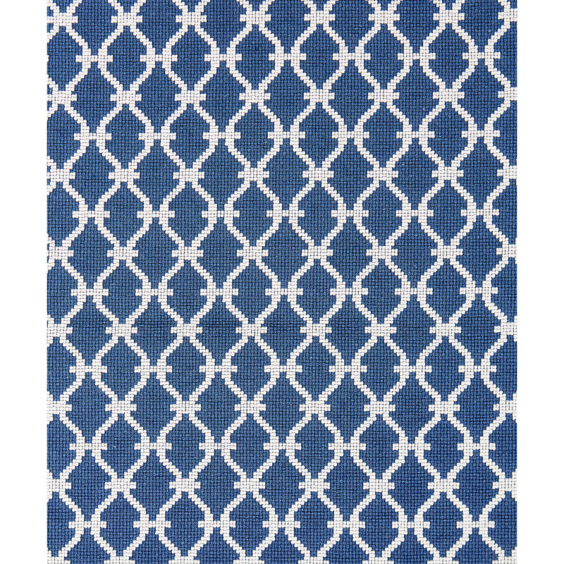 Tissu à treillis Oriana, Denim