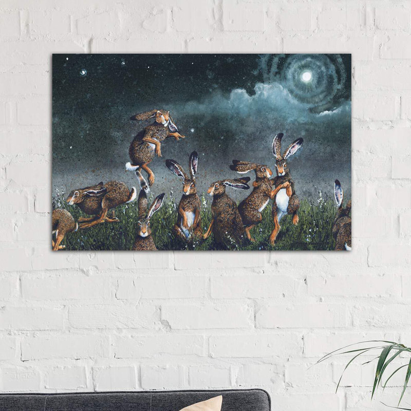 « moondance » par maggie vandewalle-impression, H 26 po x l 40 po x P 1,5 po, Toile tendue