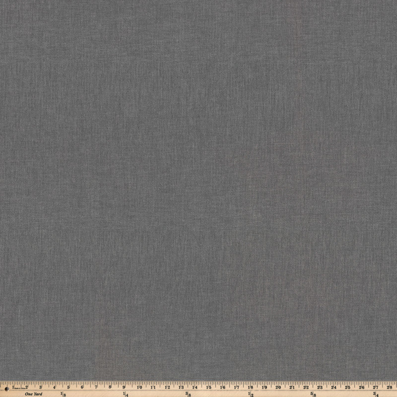 Solid Gray Linen Textured Outdoor Lumbar Pillows 2-Pack