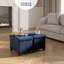 Banc repose-pieds en velours avec rangement amovible Nestl-132127316-132127319