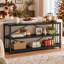 Table de 70 po avec console industrielle 70 po, tables d'entrée de style campagnard à 3 niveaux avec couloir derrière le canapé, table de canapé pour la maison et le salon-1226337285-1228521834