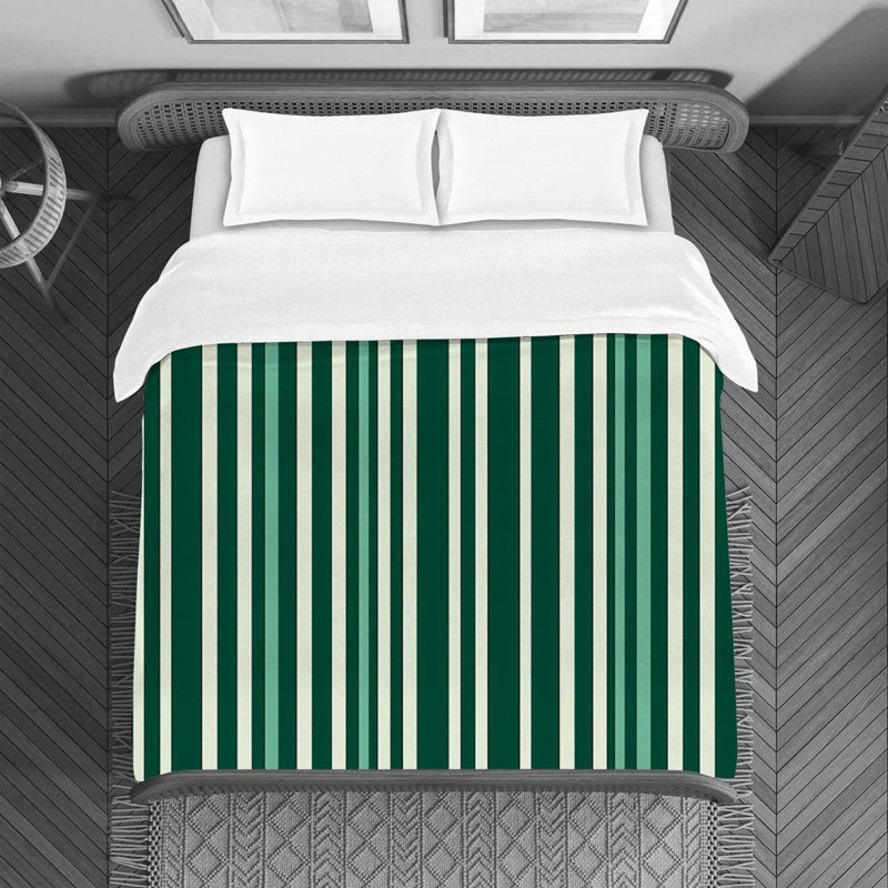 Polyester Striped Duvet Cover, Twin Duvet Cover
