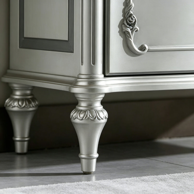 Armoire de vestibule French Vintage, Gris
