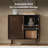 Anita 32'' W Mid-Century Modern 2-Door  Solid Wood Accent Cabinet with Adjustable Shelves and Cable Management-677529030