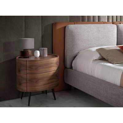 60cm W Manufactured Wood Bedside Table