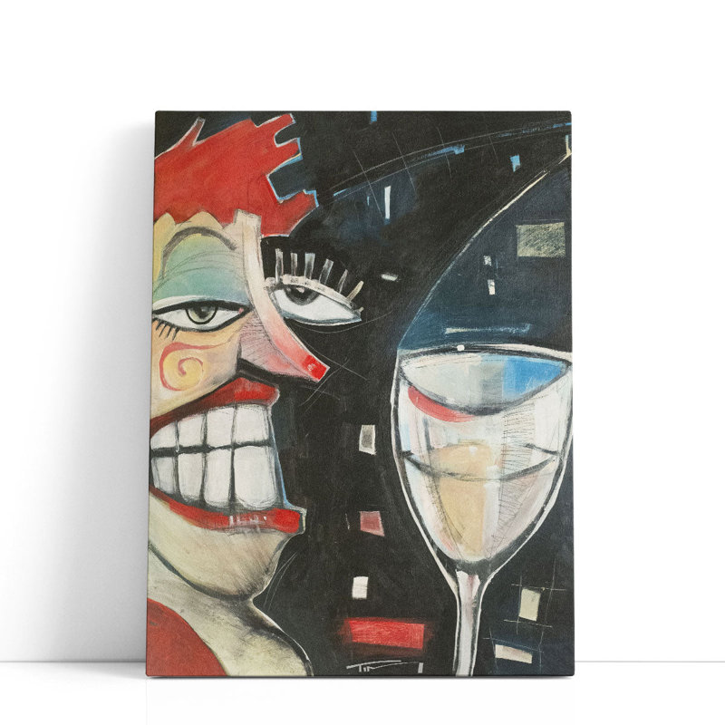 «In Her Cups», reproduction d'art sur toile, H 60 po x l 45 po