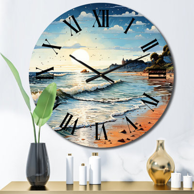 Horloge murale en métal