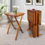 Table de banquet portative 18,88 "à base rectangulaire en bois massif