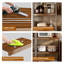 Couvre-tablettes 5 pièces à finition noyer pour supports 24 po x 16 po, doublures en mousse PVC-129505183