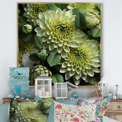 «Mums Fragrant Elegance», reproduction sur toile