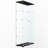 Black Storage Cabinet With Battery - Operated Lights, Built In Lighting, 5 Or More Spaces, 30.91" Long, Classic Design Long