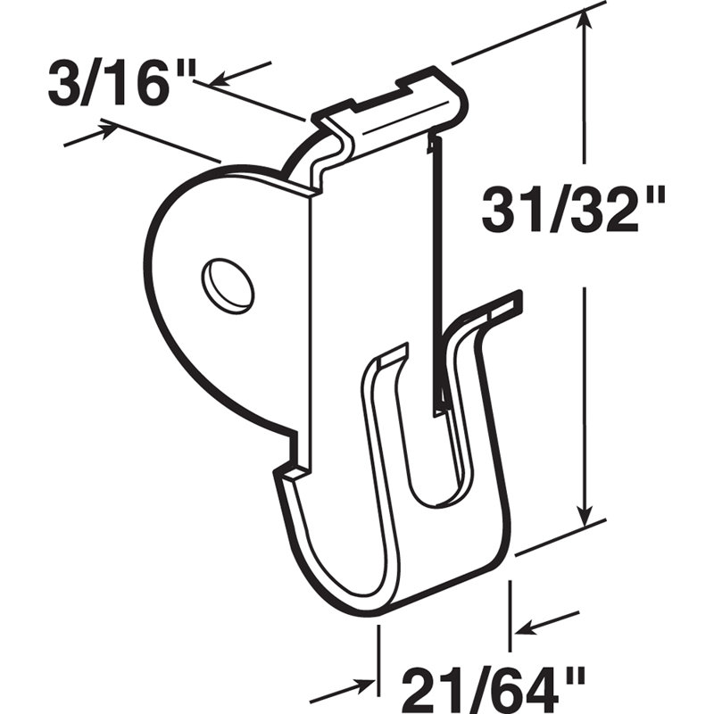 Pinces à spirale Prime-Line, à utiliser avec des tubes de 3/8 po de diamètre extérieur avec roulement rouge, série FR, non inclinable