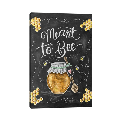 Meant to Bee 1 Piece Wrapped Canvas Wall Art