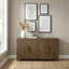 Armoire de rangement rustique de conception moderne 1 pièce Buffet à finition brune avec cadre réglable et cadre robuste