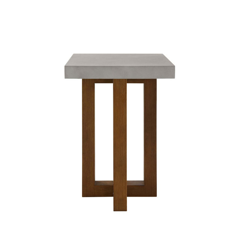 Table d'appoint en faux béton, Gris
