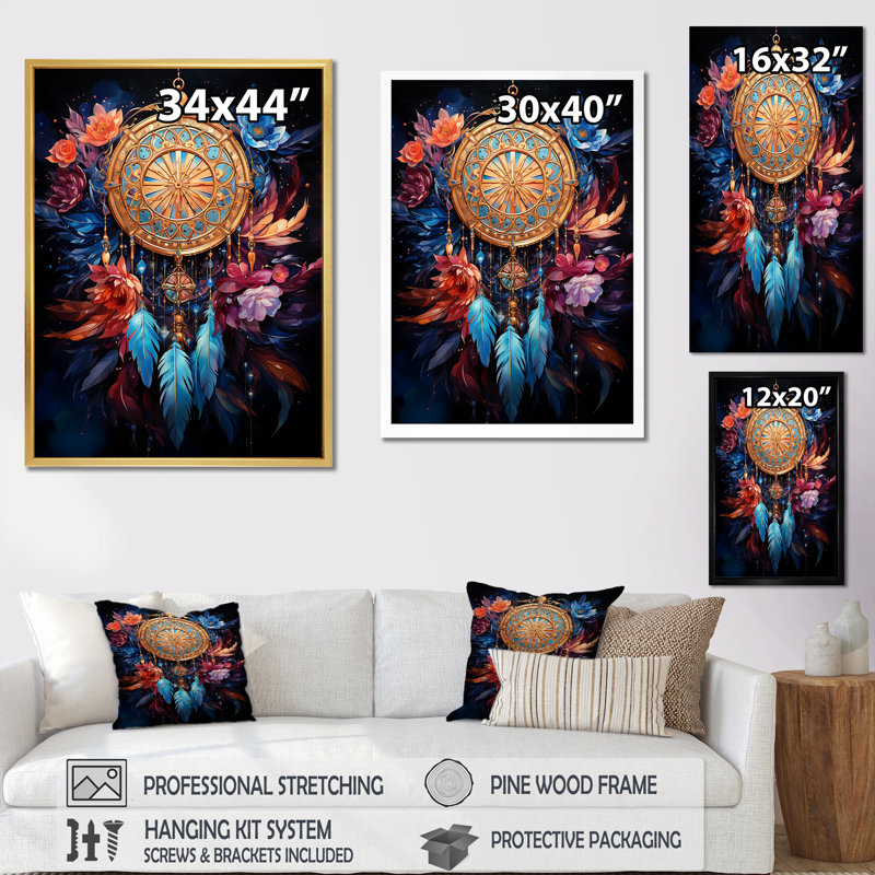 «Dreams Sentinel I» sur toile, Cadre simple noir, H 40 po x l 30 po x P 1,5 po