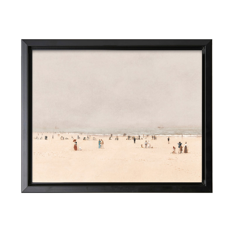 Sable, mer et ciel, un fantasme estival, Black Framed, Canvas, 08"H x 10"W