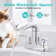 Centerset 2-Handle Waterful Bathroom Sink Faucet with Drain Assembly