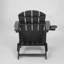 Chaise Adirondack pliante Hdpe avec porte-gobelet double - Chaise Adirondack composite avec texture bois-827689517