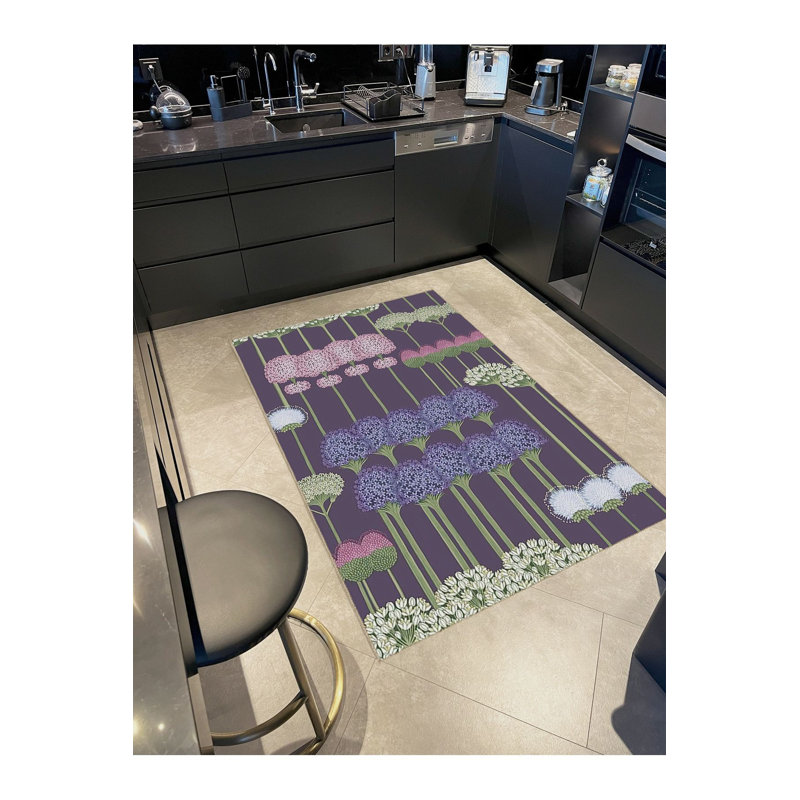 Tapis décoratif multicolore, Sous-tapis rectangulaire 2 pi 4 po x 3 pi 11 po